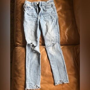 Gap Distressed Light Blue Girls Jeans